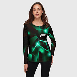 Лонгслив женский Forza Horizon разлом плит, цвет: 3D-принт — фото 2