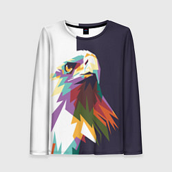 Лонгслив женский Орел-птица гордая, цвет: 3D-принт