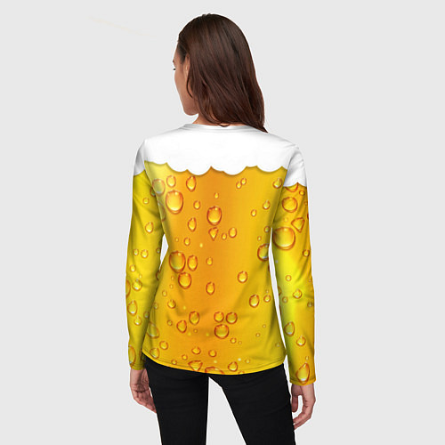 Женский лонгслив С новым пивом / 3D-принт – фото 4