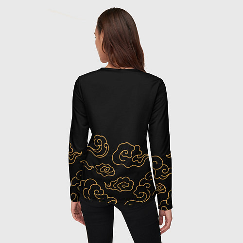 Женский лонгслив JoJo Bizarre Adventure anime clouds / 3D-принт – фото 4