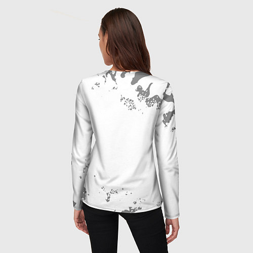 Женский лонгслив На Земле с 1973: краска на светлом / 3D-принт – фото 4