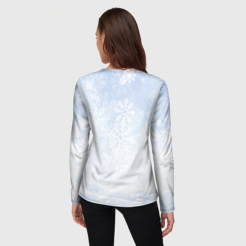 Женский лонгслив Любимой мамочке - котик / 3D-принт – фото 4