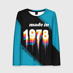 Лонгслив женский Made in 1978: liquid art, цвет: 3D-принт