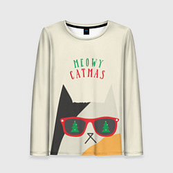Женский лонгслив Meowy catwas