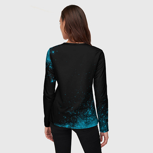 Женский лонгслив Made in 1974: liquid art / 3D-принт – фото 4