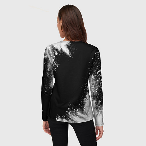 Женский лонгслив Девушка руководитель - определение на темном фоне / 3D-принт – фото 4