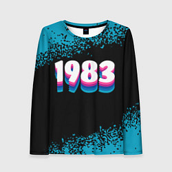 Лонгслив женский Made in 1983: vintage art, цвет: 3D-принт