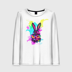 Лонгслив женский Rabbit casuall, цвет: 3D-принт