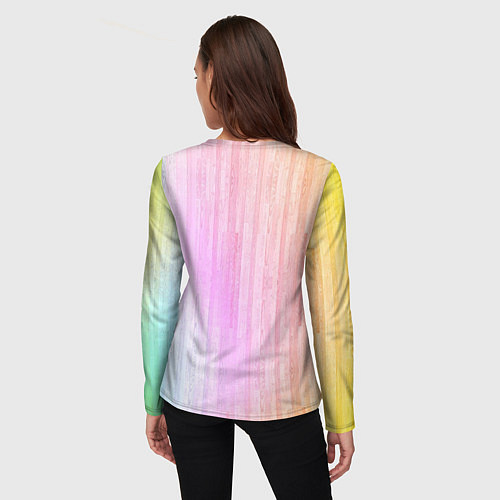 Женский лонгслив Свинья играет на банджо / 3D-принт – фото 4