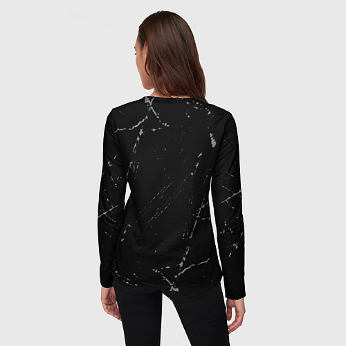 Женский лонгслив На Земле с 1965: краска на темном / 3D-принт – фото 4