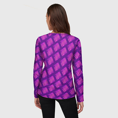 Женский лонгслив Логотип Джи Айдл / 3D-принт – фото 4