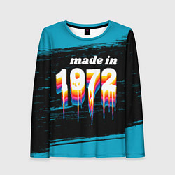 Женский лонгслив Made in 1972: liquid art