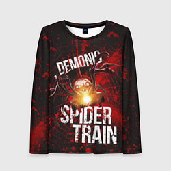 Лонгслив женский Demonic spider-train, цвет: 3D-принт