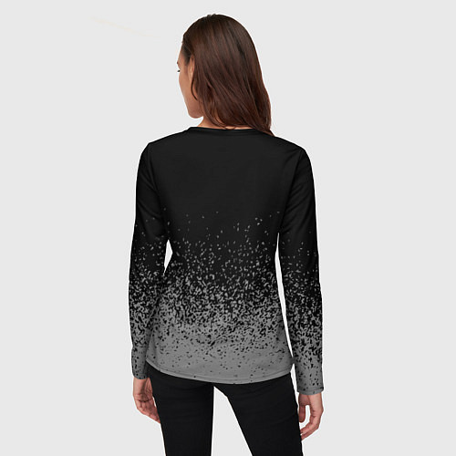 Женский лонгслив 1968 - в красной рамке на темном / 3D-принт – фото 4