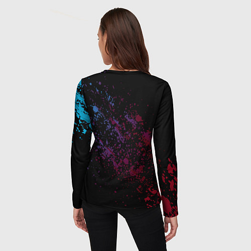 Женский лонгслив Равнодушие / 3D-принт – фото 4