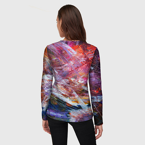 Женский лонгслив Абстрактная живопись / 3D-принт – фото 4