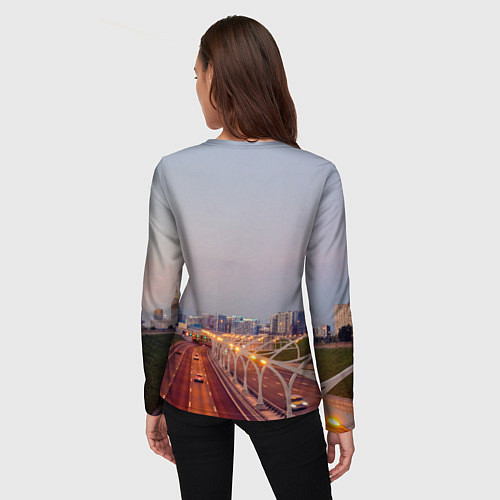 Женский лонгслив Санкт-Петербург: Васильевский остров / 3D-принт – фото 4