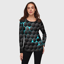 Лонгслив женский Броня из стали, цвет: 3D-принт — фото 2