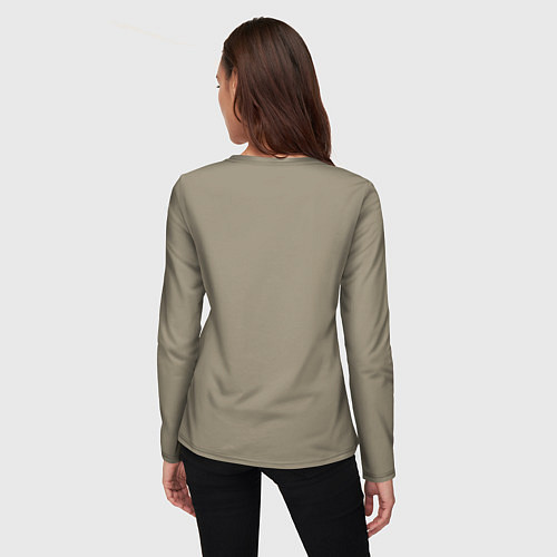 Женский лонгслив Киска военный пилот / 3D-принт – фото 4