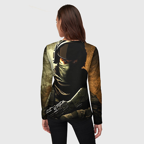 Женский лонгслив CS-Go штурмовик / 3D-принт – фото 4