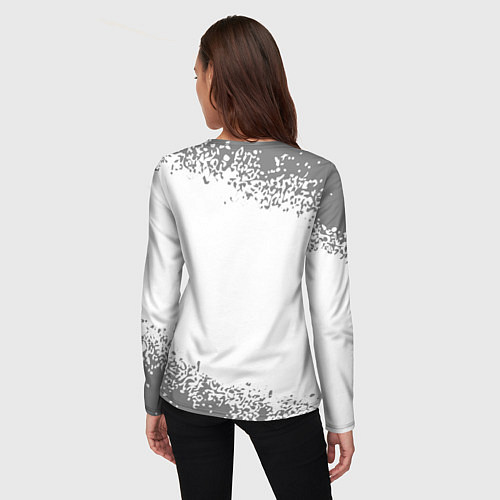 Женский лонгслив На Земле с 1989: краска на светлом / 3D-принт – фото 4