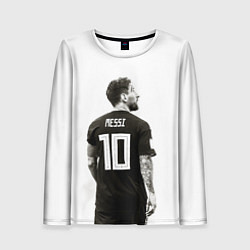 Лонгслив женский 10 Leo Messi, цвет: 3D-принт