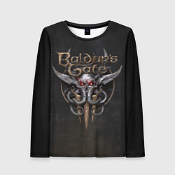 Лонгслив женский Логотип Baldurs Gate 3, цвет: 3D-принт