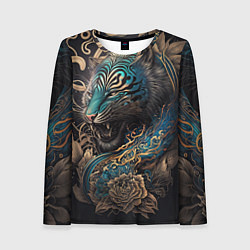Лонгслив женский Тигр Irezumi, цвет: 3D-принт
