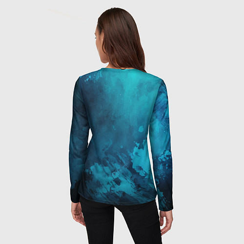 Женский лонгслив Злобный дракон / 3D-принт – фото 4