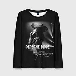 Лонгслив женский Depeche Mode - Music for the Masses tour, цвет: 3D-принт