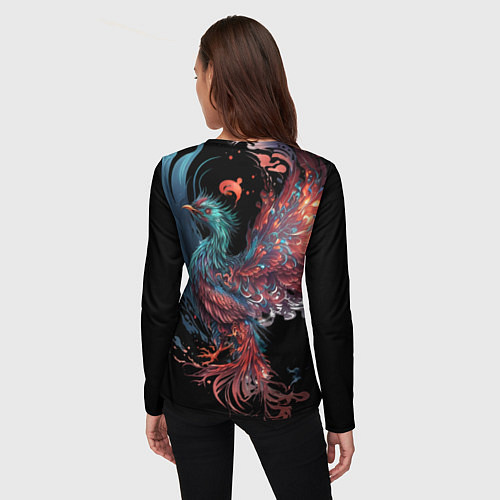 Женский лонгслив Феникс в стиле Ирезуми / 3D-принт – фото 4