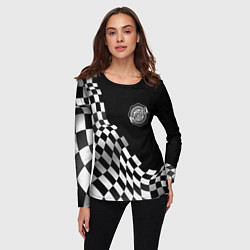 Лонгслив женский Chrysler racing flag, цвет: 3D-принт — фото 2