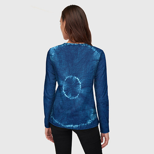 Женский лонгслив Знак Дева на фоне тай-дай / 3D-принт – фото 4