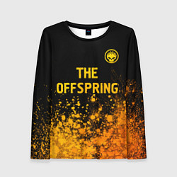 Лонгслив женский The Offspring - gold gradient: символ сверху, цвет: 3D-принт