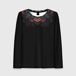 Лонгслив женский Узор мандала, цвет: 3D-принт