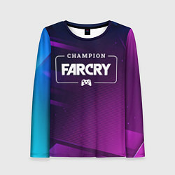 Лонгслив женский Far Cry gaming champion: рамка с лого и джойстиком, цвет: 3D-принт