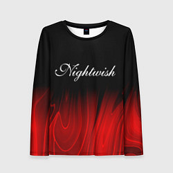 Лонгслив женский Nightwish red plasma, цвет: 3D-принт