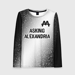 Лонгслив женский Asking Alexandria glitch на светлом фоне: символ с, цвет: 3D-принт