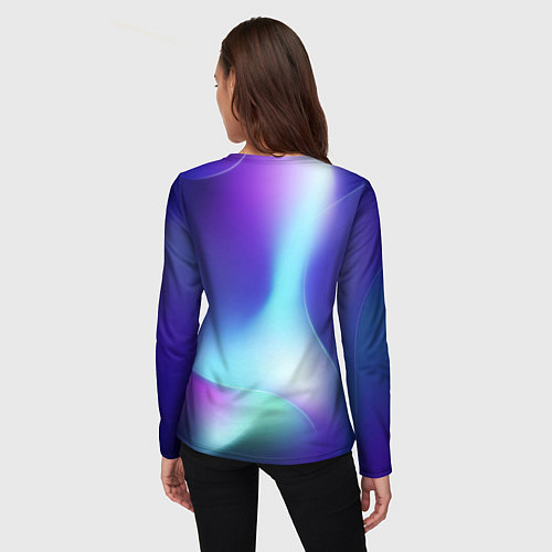 Женский лонгслив Quake northern cold / 3D-принт – фото 4