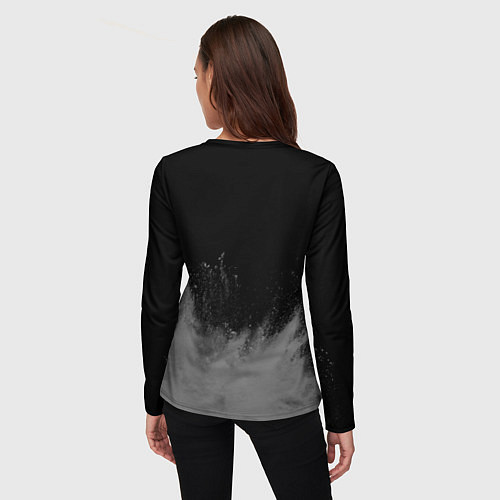 Женский лонгслив Флорист - в рамке красного цвета / 3D-принт – фото 4