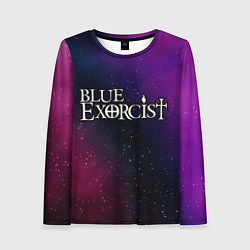 Женский лонгслив Blue Exorcist gradient space