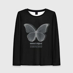 Лонгслив женский Butterfly unusualy original, цвет: 3D-принт