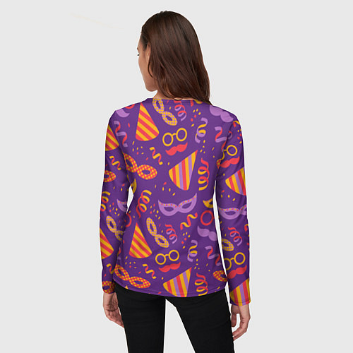 Женский лонгслив Маскарад / 3D-принт – фото 4