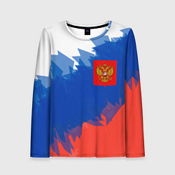 Лонгслив женский Я патриот России, цвет: 3D-принт