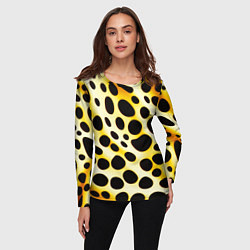 Лонгслив женский Текстура леопарда, цвет: 3D-принт — фото 2