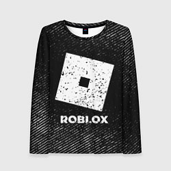 Лонгслив женский Roblox с потертостями на темном фоне, цвет: 3D-принт
