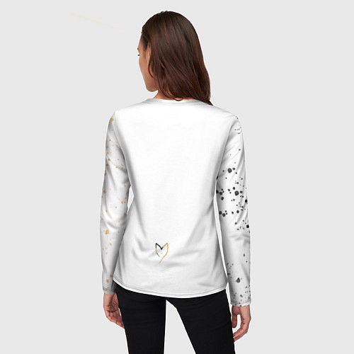 Женский лонгслив Время с кошкой никогда не потрачено зря / 3D-принт – фото 4