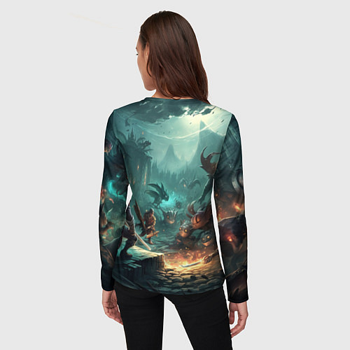 Женский лонгслив Jinx art Arcane League of Legends / 3D-принт – фото 4