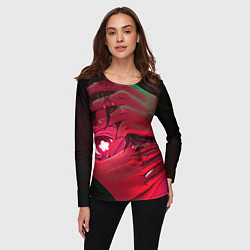 Лонгслив женский Ху Тао смотрит - Геншин, цвет: 3D-принт — фото 2