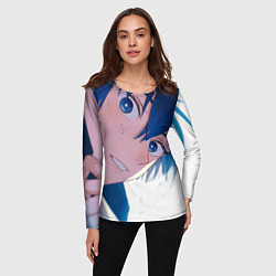 Лонгслив женский Синяя тюрьма: Блю Лок, цвет: 3D-принт — фото 2